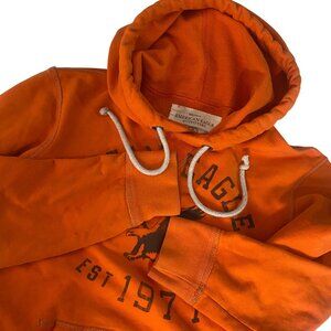 Y2k‎ American Eagle Outfitters Hooded Sweatshirt XS Orange Logo Soft